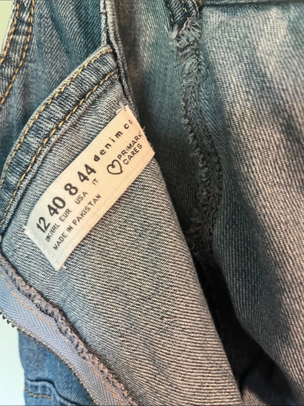 Who What Wear Medium Blue Denim Pinafore Dress